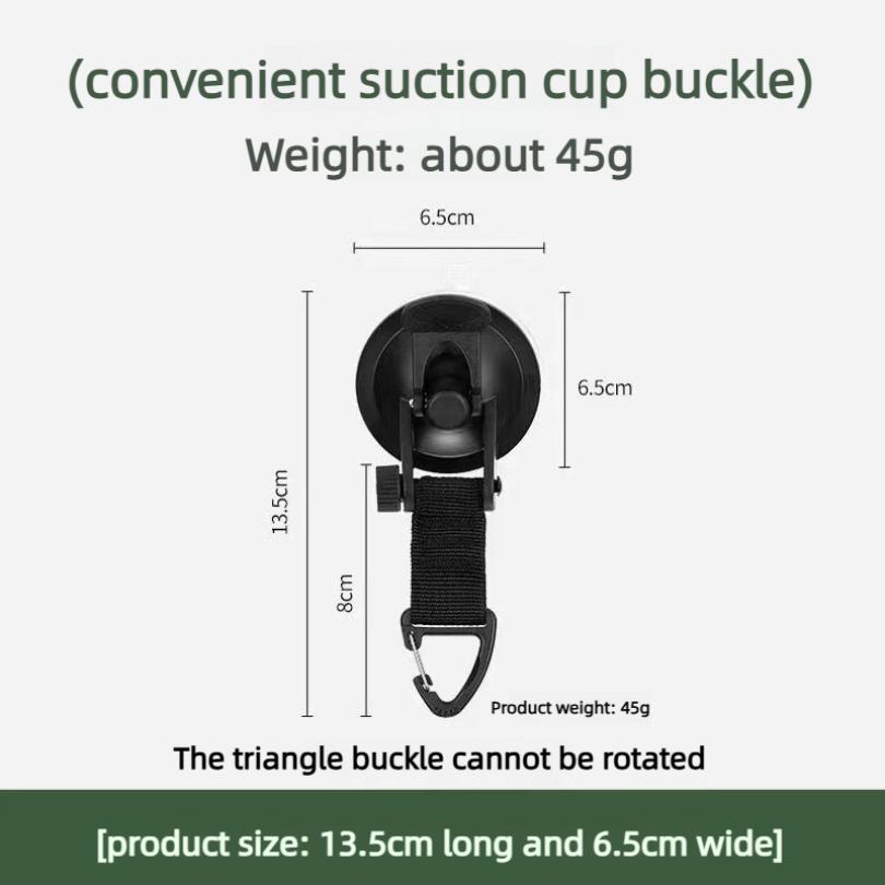Strong Load-bearing Suction Cup Hook Heavy Duty Car Tent Anchor Hook Outdoor Camping Car Repair Fixing Accessory