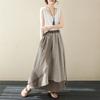Summer Japanese and Korean Irregular Patchwork Plain Skirt Women