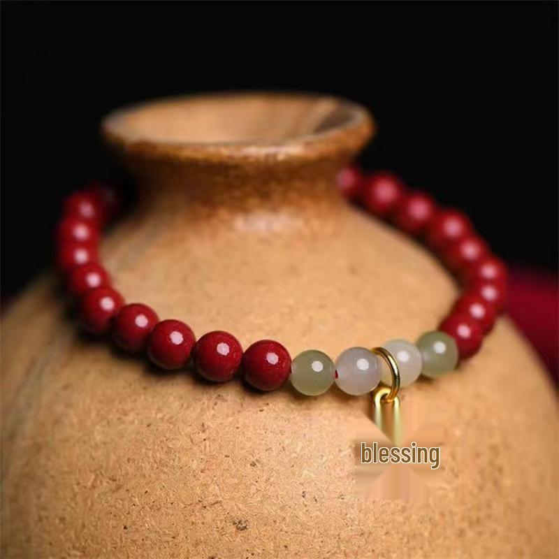 Autumn Butterfly Glass Bead Bracelet: Elegant Niche Design for Women & Students