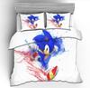 3D Cartoon S-Sonics Wallpaper Anime Digital Printing Bedding Set 2/3piece Duvet Cover Comforter Bed Youth Kids Girl Boys Gifts