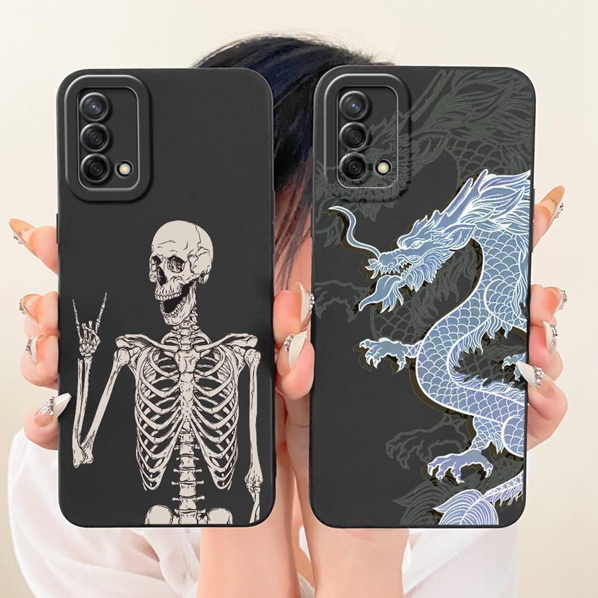 Case For OPPO A74 4G Cover A95 4G CPH2365 Lovely Cartoons Painting Soft Back Cases For OPPO F19 F 19 S Phone Len Proective Capa