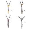 Golden Ties for Men American Cowboy Fashionable Bolo Adjustable Garment Accessories Western Style Tie Ideal Gift in Bags Package
