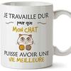 Original Breakfast Mugs - I Work Hard So My Cat Can Have a Better Life