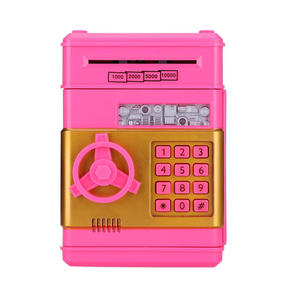 Electronic Piggy Bank Safe Money Box for Children Digital Coins Cash Saving Safe Deposit ATM Machine Birthday Gift for Kids