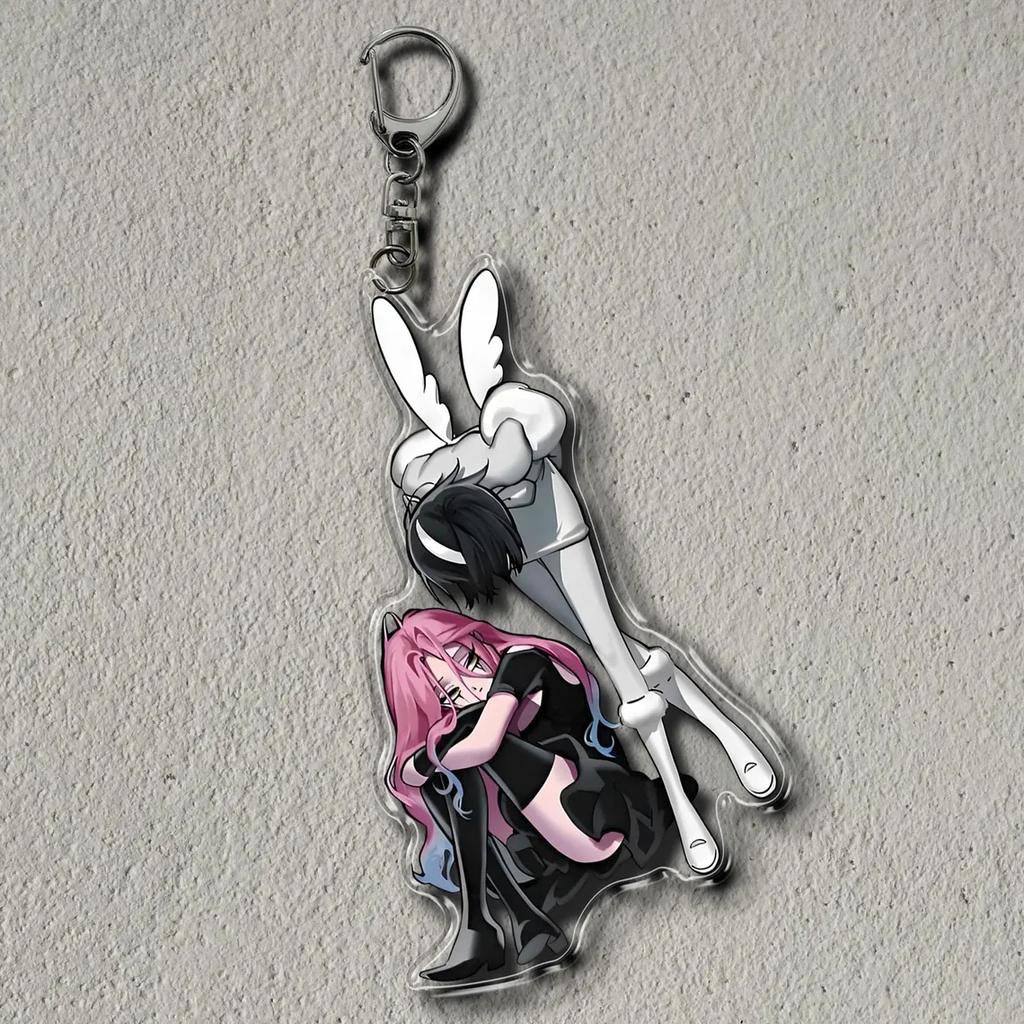 Anime Acrylic Keychain for ALIEN STAGE MIZI SUA TILL IVAN HYUNA LUKA 6Cm Anime Exquisite Pendant Transparent Metal Chain Pendant