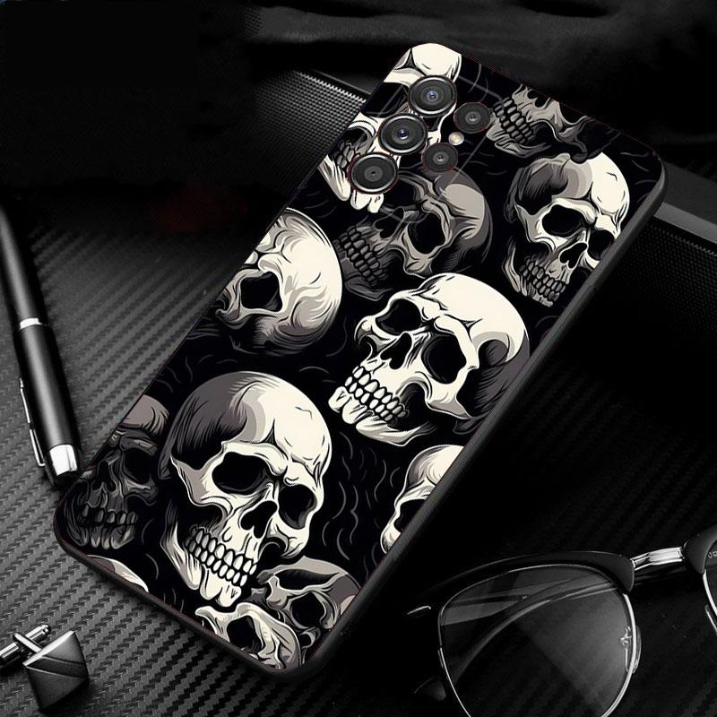 Skull Head Art Phone Case For Samsung S24 S23 S22 S21 S20 Ultra S20 S22 S21 S10E S20 FE S24 Plus