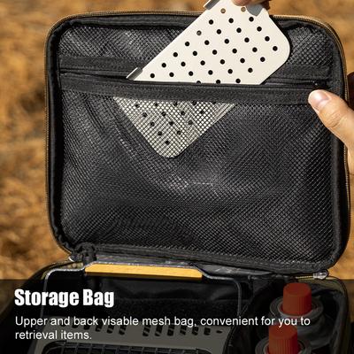 Sac de rangement pour accessoires de camping Sac pour équipement d'extérieur Sac de rangement multifonctionnel pour réchauds de pique-nique Portable Anti-collision Ustensiles de cuisine