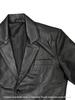 AL KHALID CLASSIC New Men's Black Leather Blazer 100% Pure Lambskin Stylish Slim Fit Blazer
