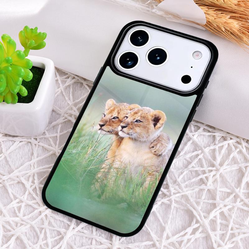 

Животные зоопарка 1 львята Ударопрочный чехол для телефона для iPhone 17 Air 16e 15 11 12 14 13 Pro Max Чехол Coque iPhone 12 Pro Max