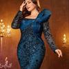 Foreign Trade Long Dress, Cross-Border European and American Plus Size Dress, Wedding Dress Big Size Dress