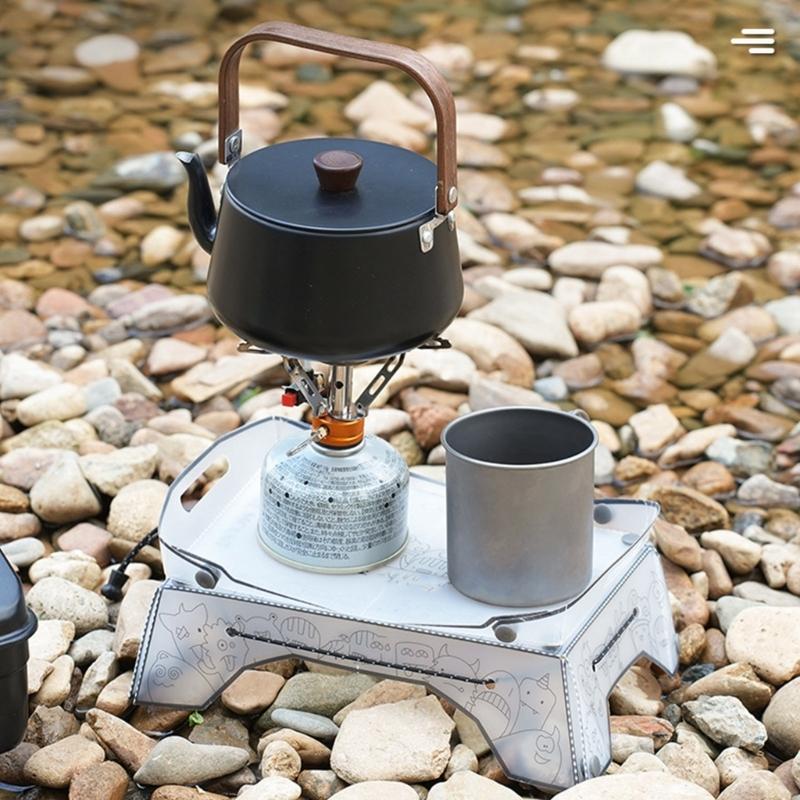 Compacts Foldable Camping Tray Table Small Backpacking Table Portable Picnics Tray for Outdoor Cooking Hiking Backpacking