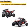 8" ATV Felge Kompatibel mit 18x9.5-8 Reifen 3-Loch für Quad Go-Kart Dirtbike ATV Buggy, Hinterrad