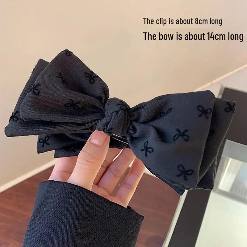 

Korean Style Bow Hairpin for Women - Elegant Ponytail & Updo Shark Clip Hair Accessory