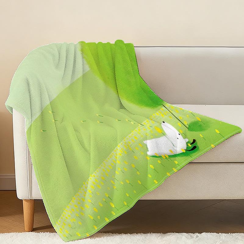 Soft Flannel Blanket | Simple Solid Color, Warm Cozy Throw for Home, Leisure, Christmas & Halloween, Cozy Home Essential
