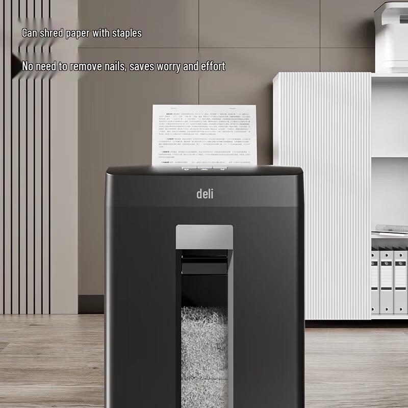 Deli Commercial Paper Shredder CN plug (adapter included)