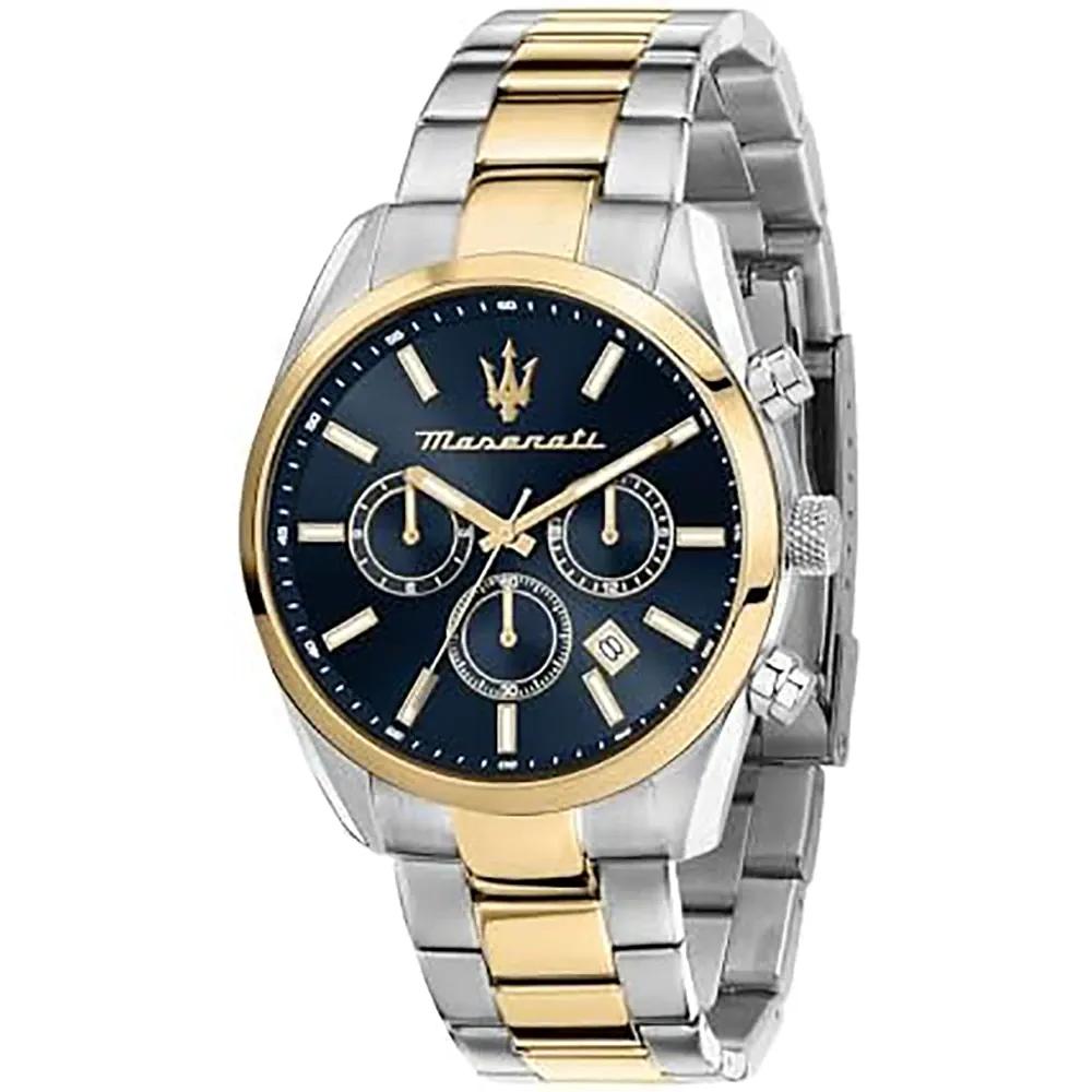 Maserati Attrazione Blue Two-tone Stainless Steel Men s Quartz Chronograph R8853151008 синий