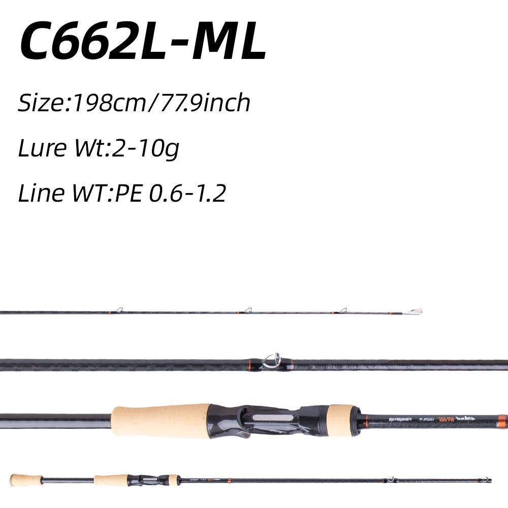 Portable Long-casting Lure Rod Super Fast Action Fishing Rod CORK HANDLE 4 AXIS TORAY CROSS CARBON SPINNING CASTING SEA BOAT BASS CRAPPIE FISHING ROD