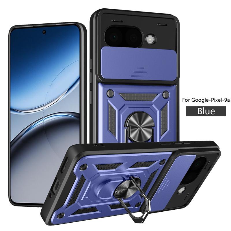 For Google Pixel 9a 5G Case Matel Ring Armor Phone Cases For Pixel9a Pixle 9 a A9 2025 Magnetic Stand Holder Back Cover Fundas