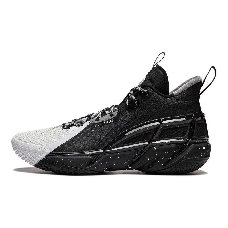 Li-Ning Badfive 4 Mid Top Men Basketball Shoes Black White ABFU015-5 39