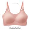 Women's Seamless Sports Bra: Thin Strap, Side Support, Anti-Sag, Fixed Cup, Plus Size, Large Bust, Beautiful Back Design