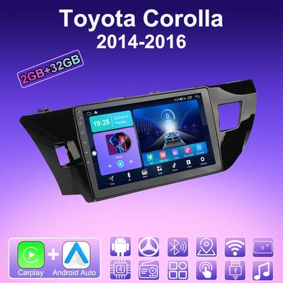 2 DIN Android Carplay Araba Radyo Toyota Corolla 2014-2016 Multimedya Oynatıcı Baş Ünitesi Stereo GPS Navigasyon BT WIFI 2+32GB