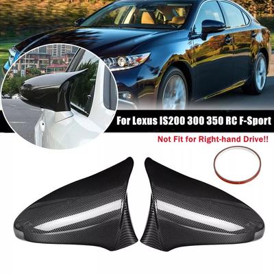 For LEXUS IS ES GS LS CT RC F-Sport 2014- LHD Car Sticker Rearview Side Mirror Cover Wing Cap Exterior Case Trim Vehicle