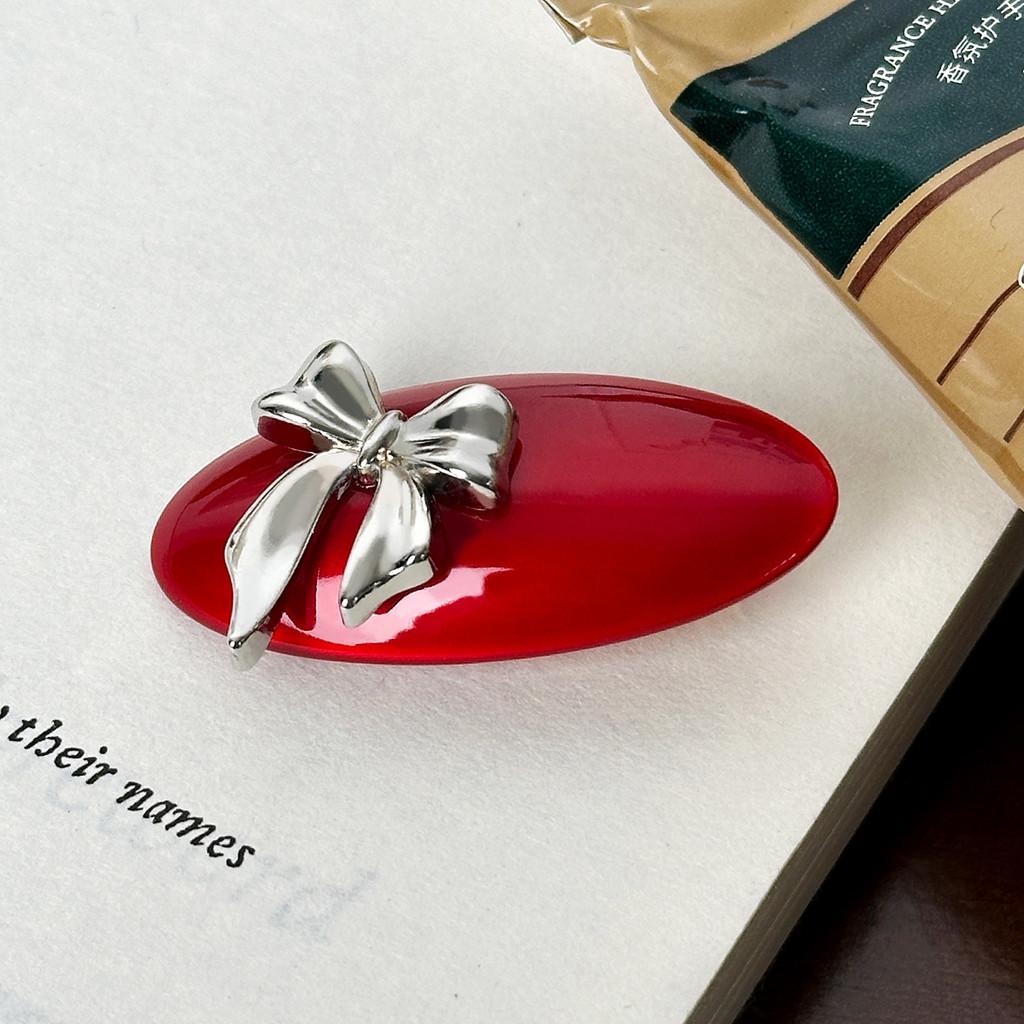 Mini Bowknot Adorable Acetate Hair Clip For Women In Stylish And Versatile Colors