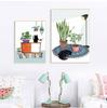 CREATE&RECREATE Nursery Posters And Prints Animals Wall Art Cats Canvas Painting Decoration Pictures For Kids Room No Frame