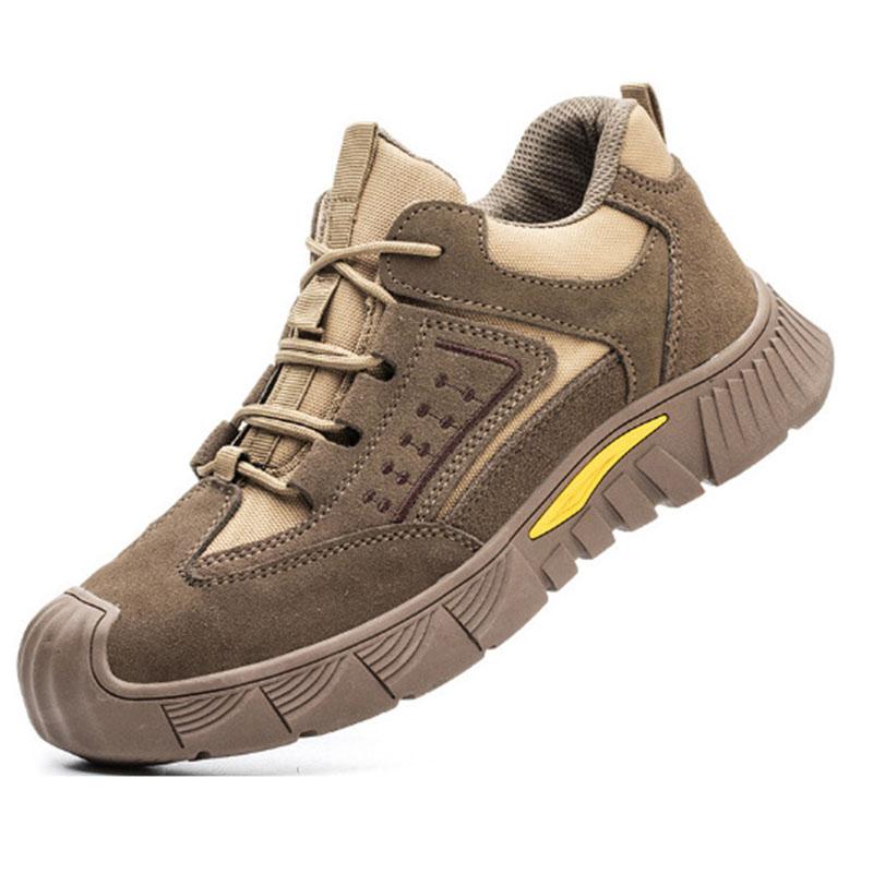 Oulylan Men Anti Scalding Safety Boots Anti Smash Working Shoes With Steel Toe Anti Puncture Industrial Safety Shoes