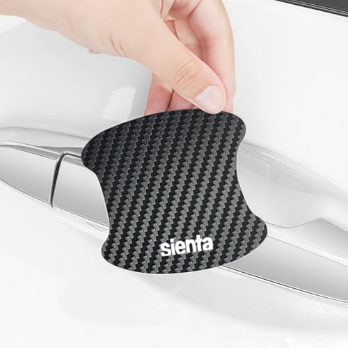 

Door Handle Sticker for Sienta, Car Door Knob Paint Protection, Sienta 10 Series, 15 Series, 170 Series, 80 Series, e-four Compatible, Carbon Fib