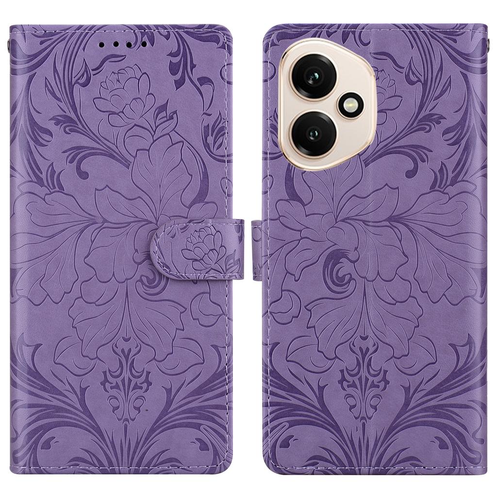 Voor Honor 400 5G (Globaal) Leren Hoes met Bloemenpatroon Portemonnee Standaard Flip Telefoonhoes