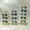 Eyeglasses Holder with Metal Frame Stylish Countertop Sunglasses Organiser Stand Eyewear Storage and Display Rack