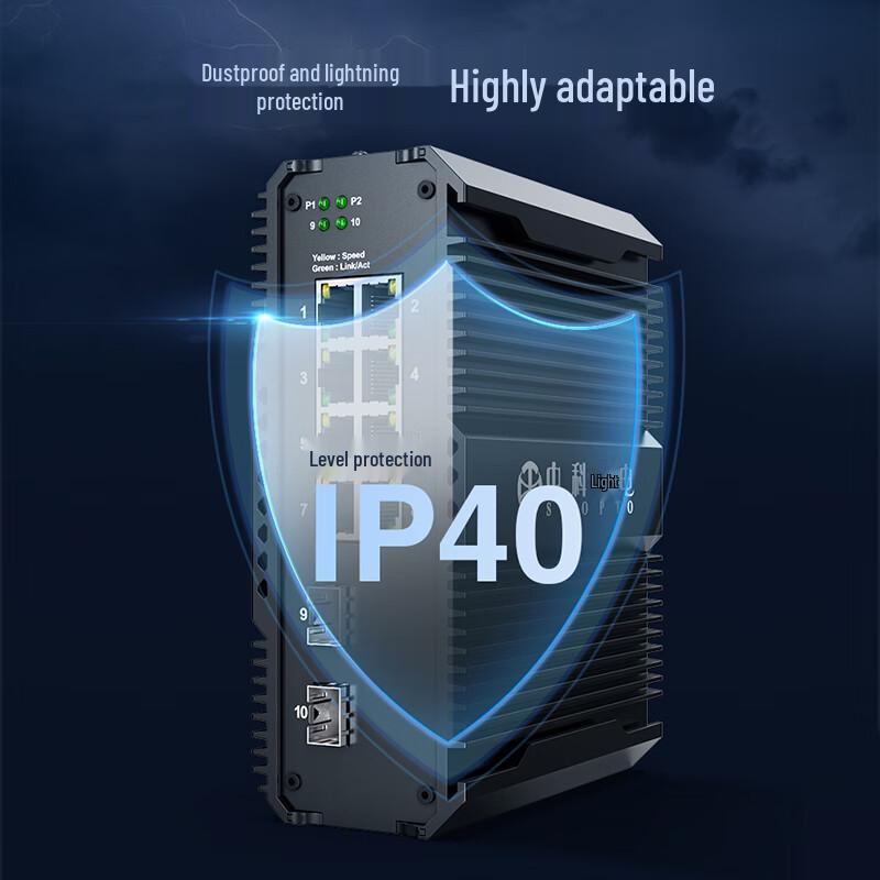 Zhongke Optoelectronics Industrial 10-Gigabit Fiber Optic Network Switch