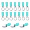100PCS Pre Insulated Terminal Ring Copper Crimp Connectors for AWG12?10 Electrical Wire RV5.5?6