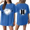 Hot Sale Korean KPOP BTS Letter Same Style Graphic Print T-Shirt Streetwear Fashion Summer New Tee Clothes Oversized Men Women Kpop Star T Shirt