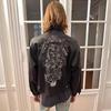 New "Principles of Love" Embroidered Leather Jacket Jacket
