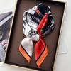 Women Square Scarf Silk Imitation Floral Print  Neckerchief Bandana Lady Shawl Scarves Wrap Head Hair Band Ties