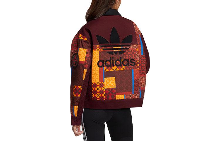 Damenjacke Adidas Originals Pufferjacke Winter Damen Dunkelrot