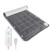 Electric Hot Carpet with 6 Timer 8 Temperature Washable Foot Mini Electric Flannel Foot Warmer for and Ideal for and Office PSE Gray Mat, 76x40cm,