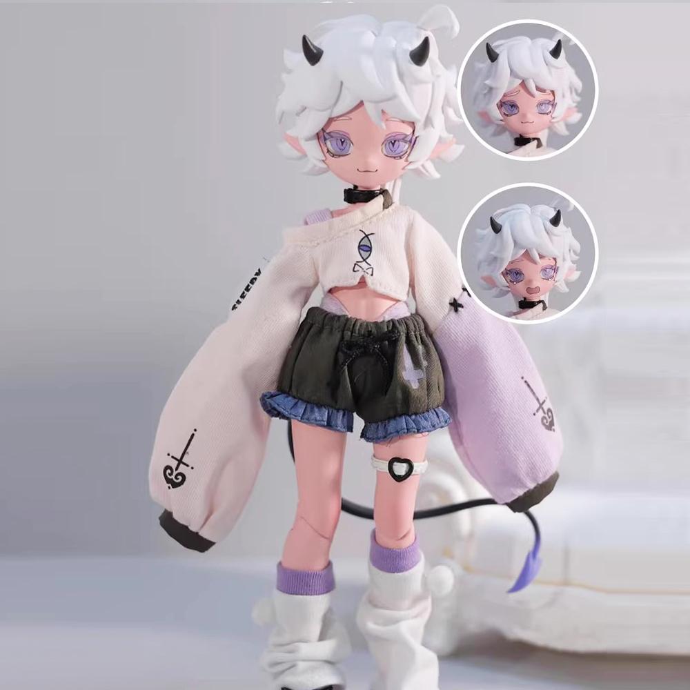 Na stanie Oryginalne Diabelskie Rogi Bjd Blind Box 1/8BJD Ruchoma Lalka Ozdoba Kreatywna Modna Zabawka Wykwintna Lalka Chłopcy Dziewczynki Prezenty