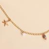 Hot Selling Monolayer Starfish Shell Pendant Hollow Out Alloy Waist Chain Beach Bikini Body Chain
