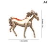 Brass Horse Figurines Chinese  Year Zodiac Horse Ornament Feng Shui Lucky Statue Home Office Desktop Decoration Crafts