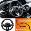 Carbon Filber Car Steering Wheel Cover Suitable for 12.6 Inches For Navara Almera Sentra Rogue Pathfinder Sylphy Leaf