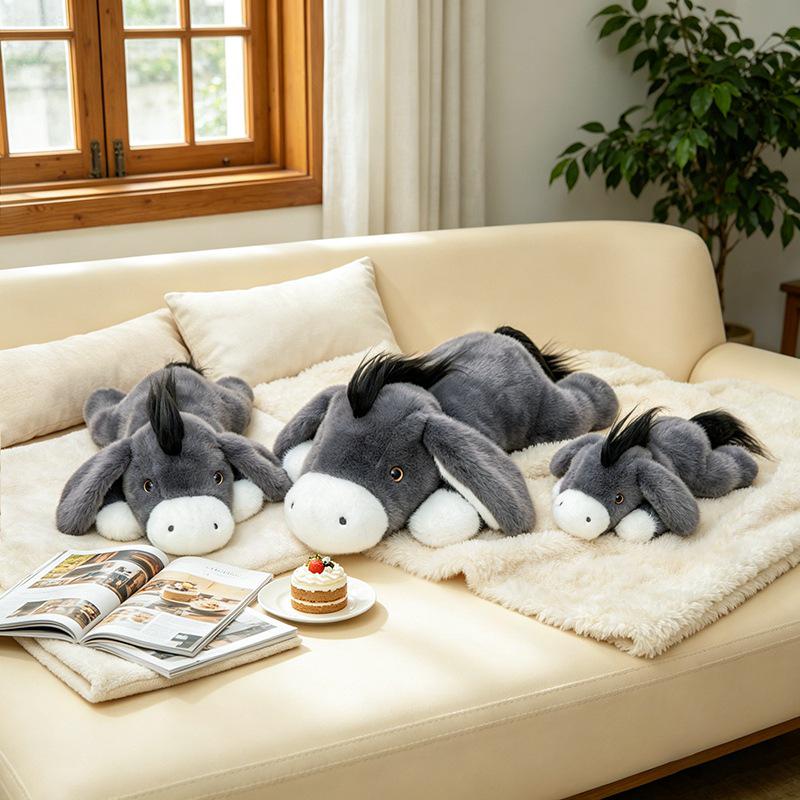 Cute Small Donkey Plush Pillow - Sleep and Hug Toy for Kids and Girls