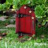 Lawn Ornament Fairy Door Miniature Engraved Design Windows Door Figurines Outdoor Yard Art Statue
