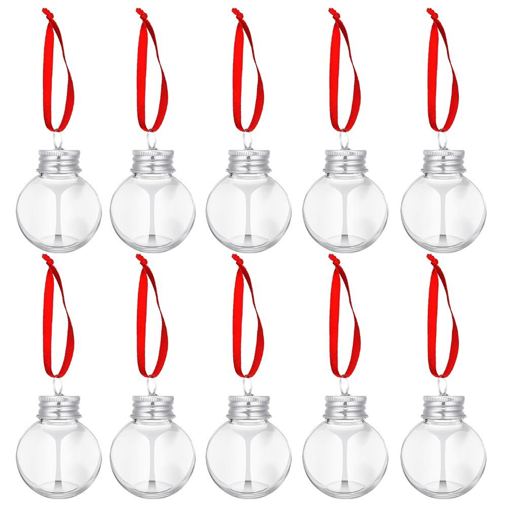 Clear Christmas Ball Plastic Bottle Bulbs Pendant New Christmas Tree Ornament Christmas