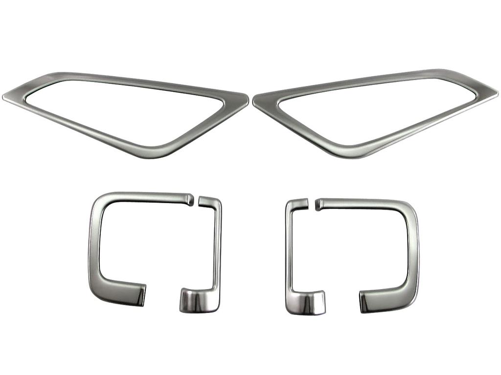 BRIGHTZ Stainless Steel Inner Door Handle Satin for Toyota Solio Bandit and MAD7S Size 37 Covers, Plated, 6-Piece, Silver, MA37S, MA47S,