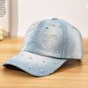 1pc Diamond-Encrusted Baseball Cap,Y2K Style Star Pattern,Casual Design,Adjustable Back Buckle,Daily Personalized Fashion Items