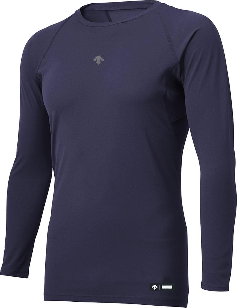 Descente Round Neck Long Sleeve Undershirt Medium Men's DB5SUD20M, Navy,