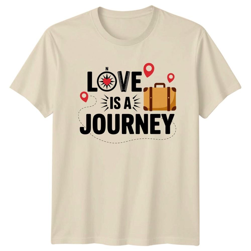 Love Is A Journey TShirt RoUnisextic Travel Anniversary Gift For Him And Her